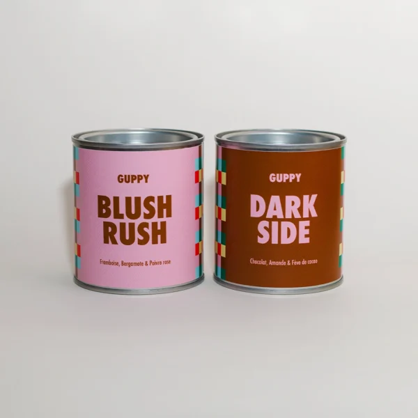 Verso du pack duo Blush Rush et Dark Side sur fond gris
